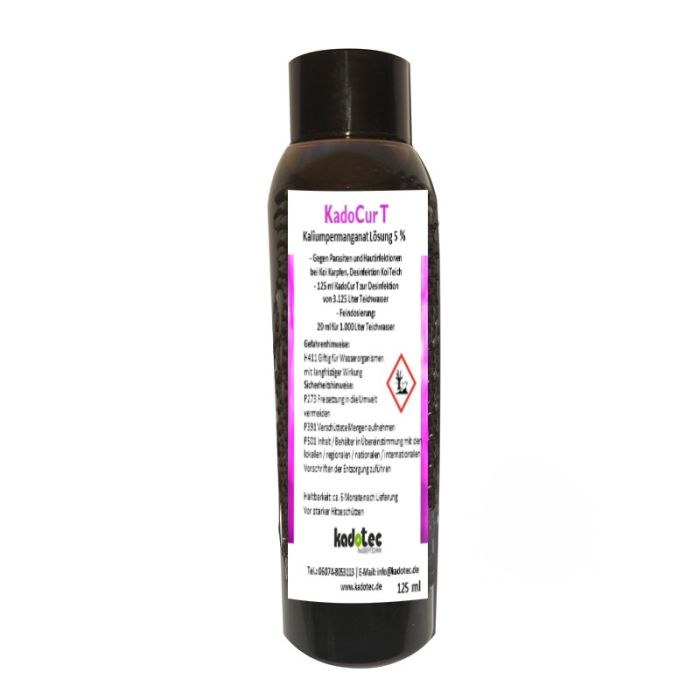 CHT015-KadoCur T - Kaliumpermanganat Lösung 5 % - Koi Karpfen -125ml Flasche