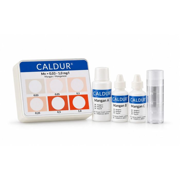 A1040-Mangan Testset colorimetrisch – CALDUR 0,03–1,0 mg/l Mn