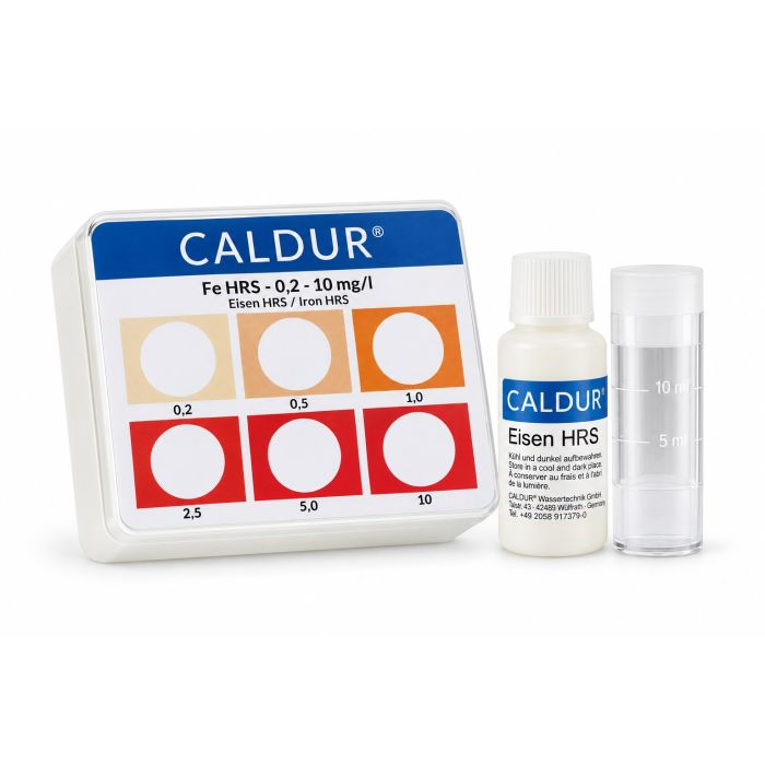RL1001-Eisen Testset HRS colorimetrisch – CALDUR 0,2–10 mg/l Fe