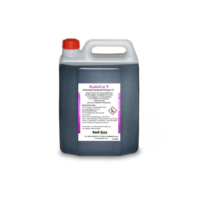 CHT5000-KadoCur T - Kalium­perman­ganat Lösung 5 % - Koi Karpfen - 5000 ml Flasche