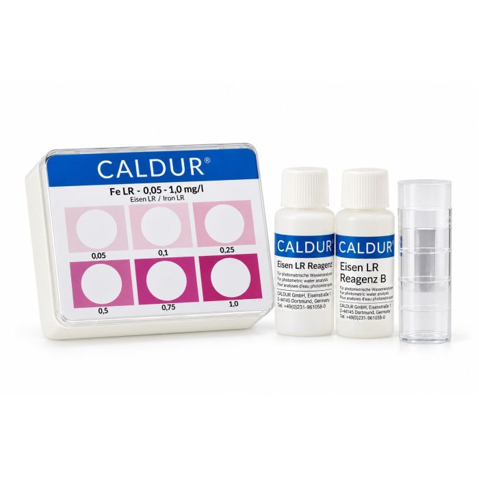 RL1002-Eisen Testset LR colorimetrisch – CALDUR 0,05–1,0 mg/l Fe