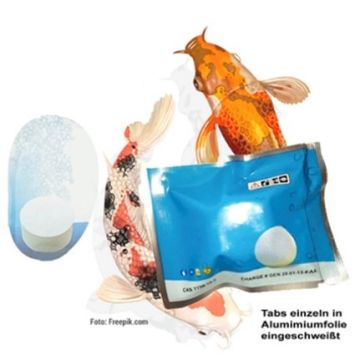 A203-DesyTab Koi 20 g Chlordioxid - Koi Karpfen, Teich-Oxidation