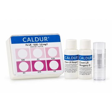 RL1002-Eisen Testset LR colorimetrisch – CALDUR 0,05–1,0 mg/l Fe