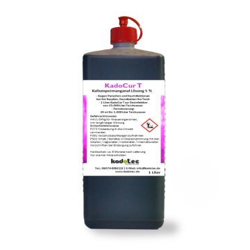 CHT1000-KadoCur T - Kalium­perman­ganat Lösung 5 % - Koi Karpfen - 1000 ml Flasche