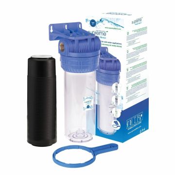 AKF10SET-Kombi Filtertasse mit Aktivkohlefilter 10 Zoll gegen Chlor und Organic