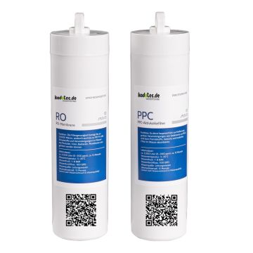KHWS378Set-KadoHome Ersatzset – RO-Membran 100 GPD und Aktivkohle Filterkartusche